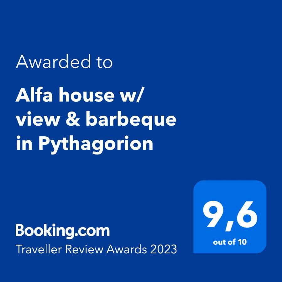 Alfa House W/ View & Barbeque In Pythagorion Villa Buitenkant foto